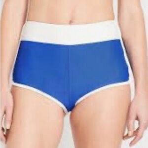 Old Navy Blue and White Bikini Bottoms
